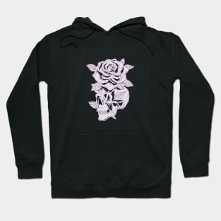 skull rose vintage Hoodie